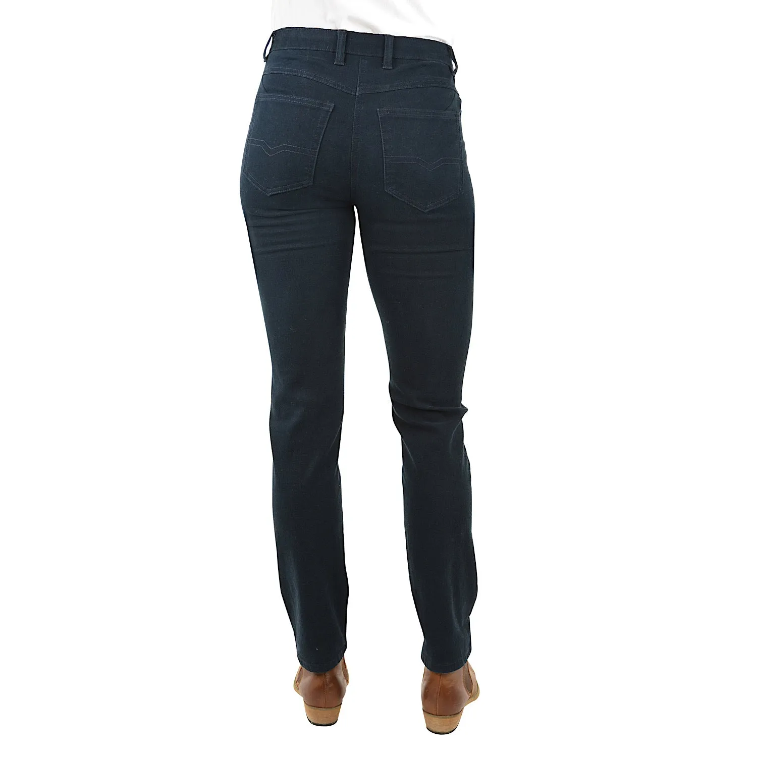 Thomas Cook Women's Coloured Wool Denim Wonder Jean Navy