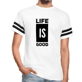 Uniquely You Mens T-Shirt / Life is Good Print II / Short Sleeve Vintage Sport Tee