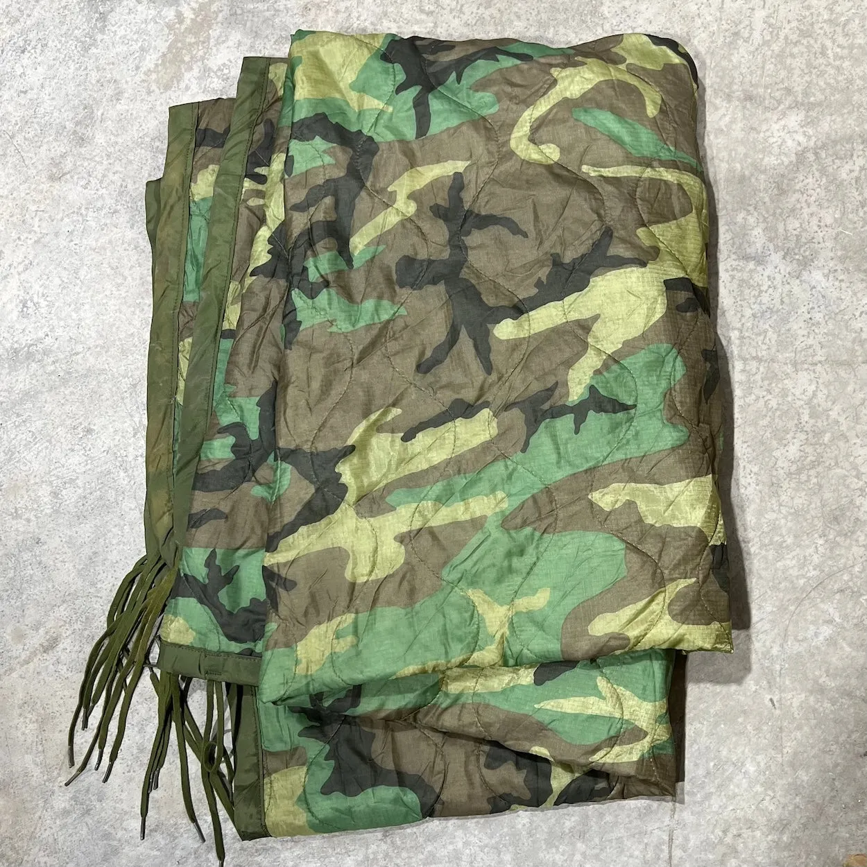 US Military GI Woodland Poncho Liner AKA Woobie