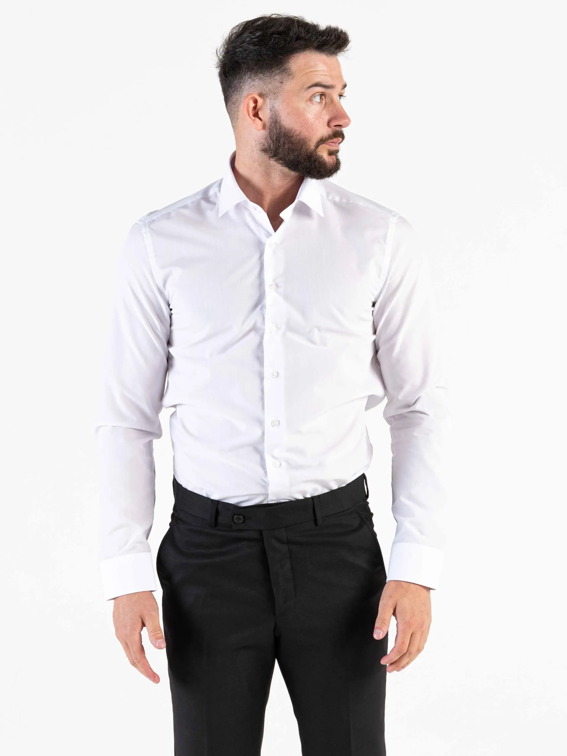 V2 CLASSIC WHITE SLIM SHIRT