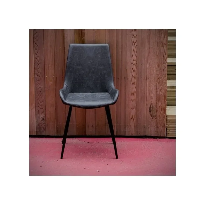 Vintage Dining Chair PU - Grey