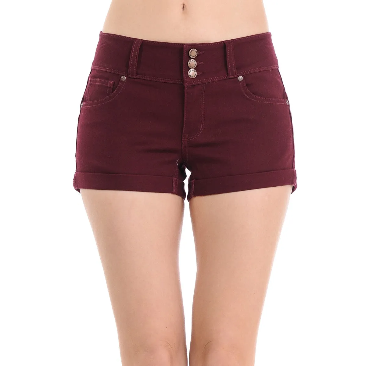 Wax Women's Push-Up Color Twill Shorts