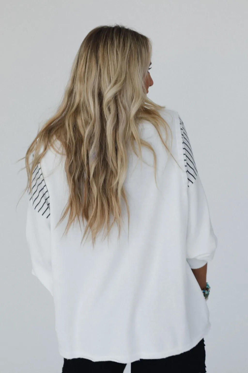 Wild West Rodeo Long Sleeve Top - Off White