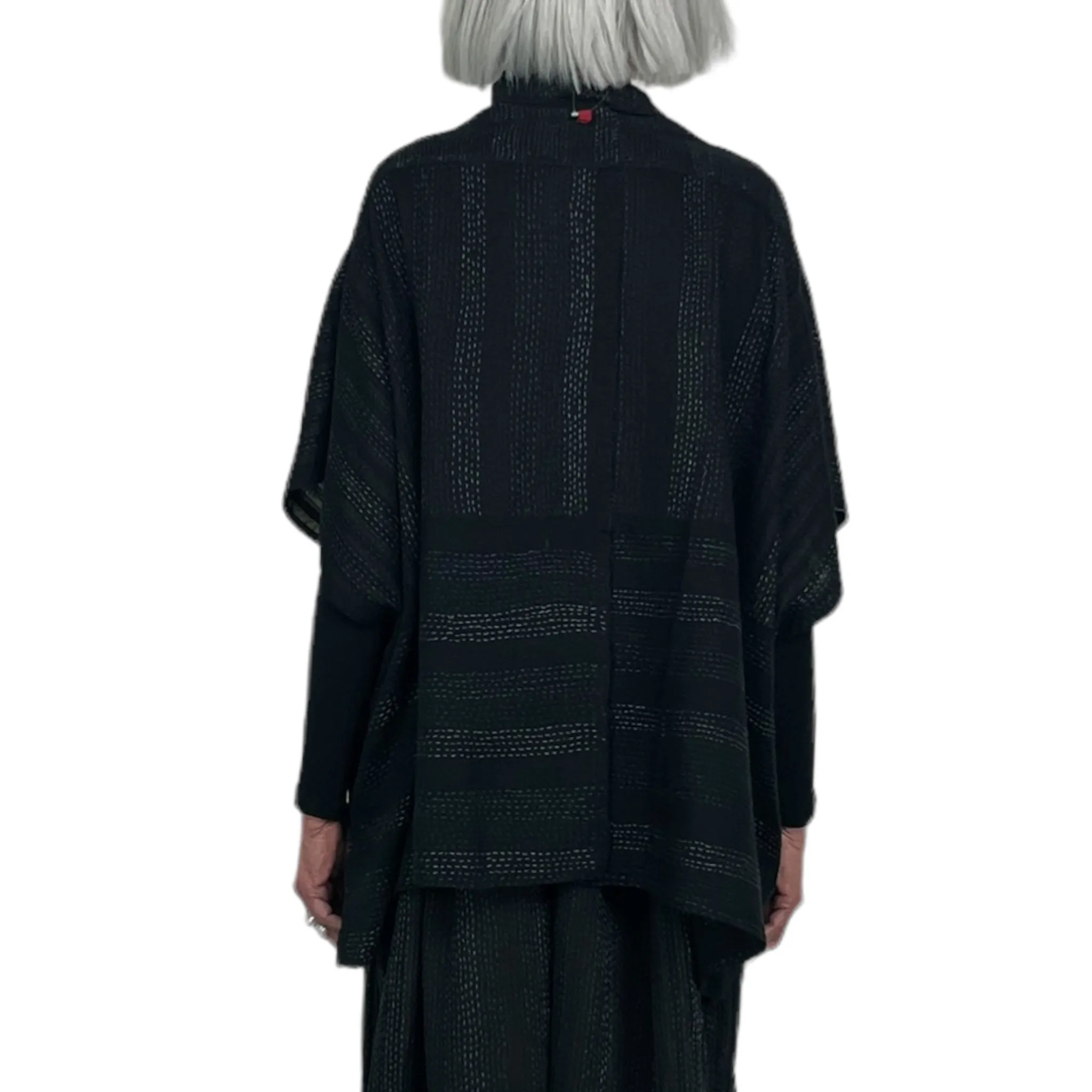 WOVEN HANDLOOM PONCHO TOP