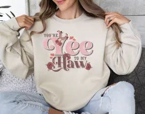 Yee Haw Valentine's Day Sweatshirt Hoodie, DTS011